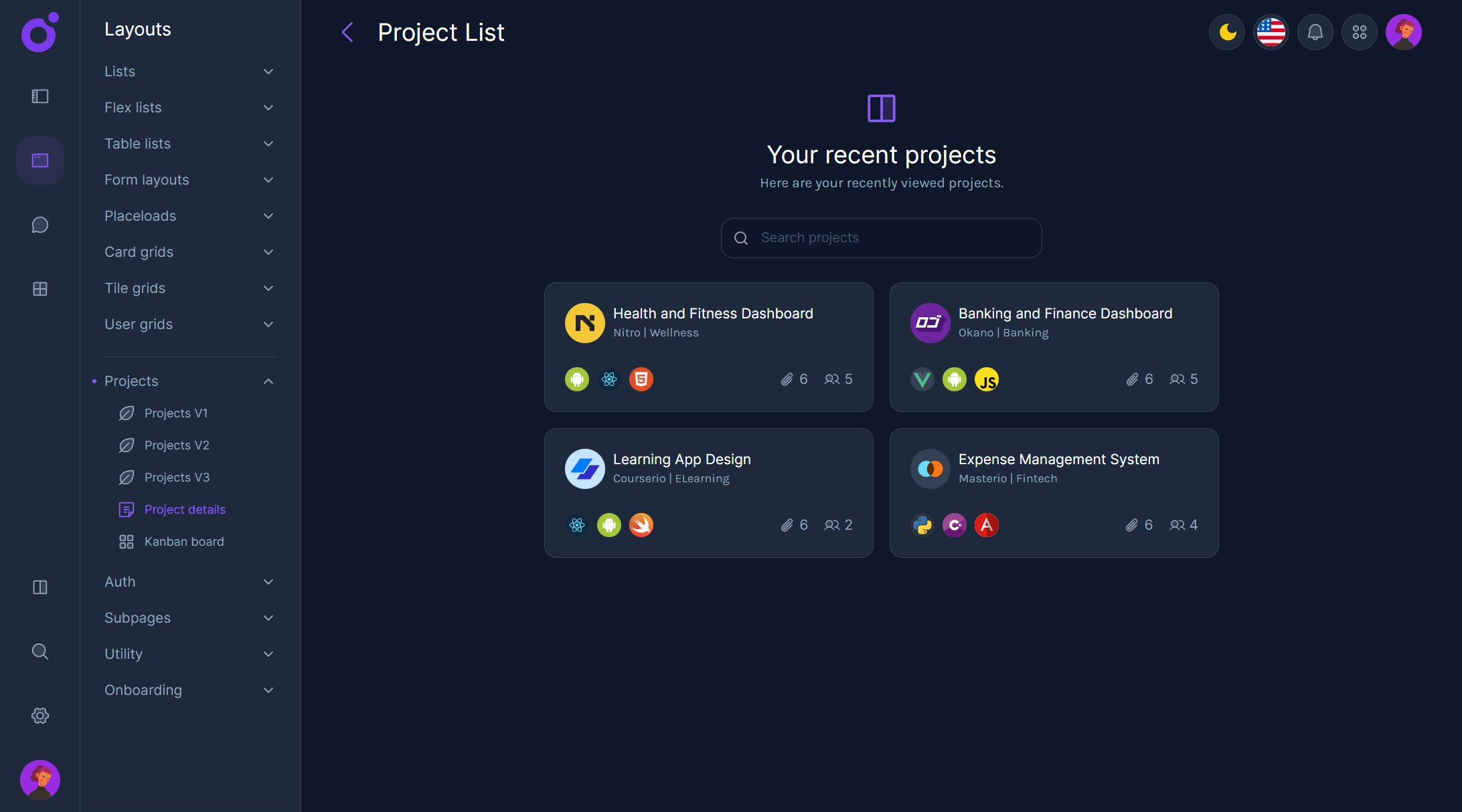 Tairo - Project details hub